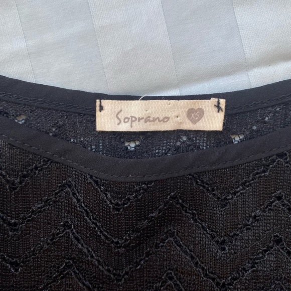 Sheer Black Peplum Lace Tank - Picture 3 of 5